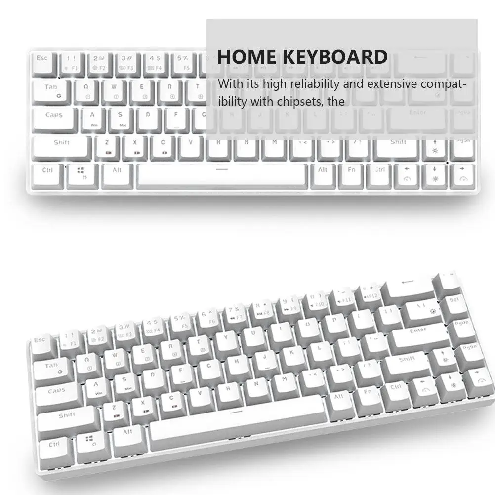 

1Pcs K6 Dual Mode Mechanical Keyboard 68-Key USB-C Rechargeable Portable Computer Game Office Home Keyboard 1000mAh