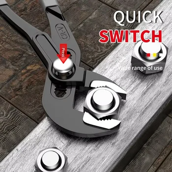Water Pump Pliers – Quick-Release Adjustable Plumbing Pliers, Multi-Function Pipe Wrench & Water Pipe Clamp Hand Tool 1
