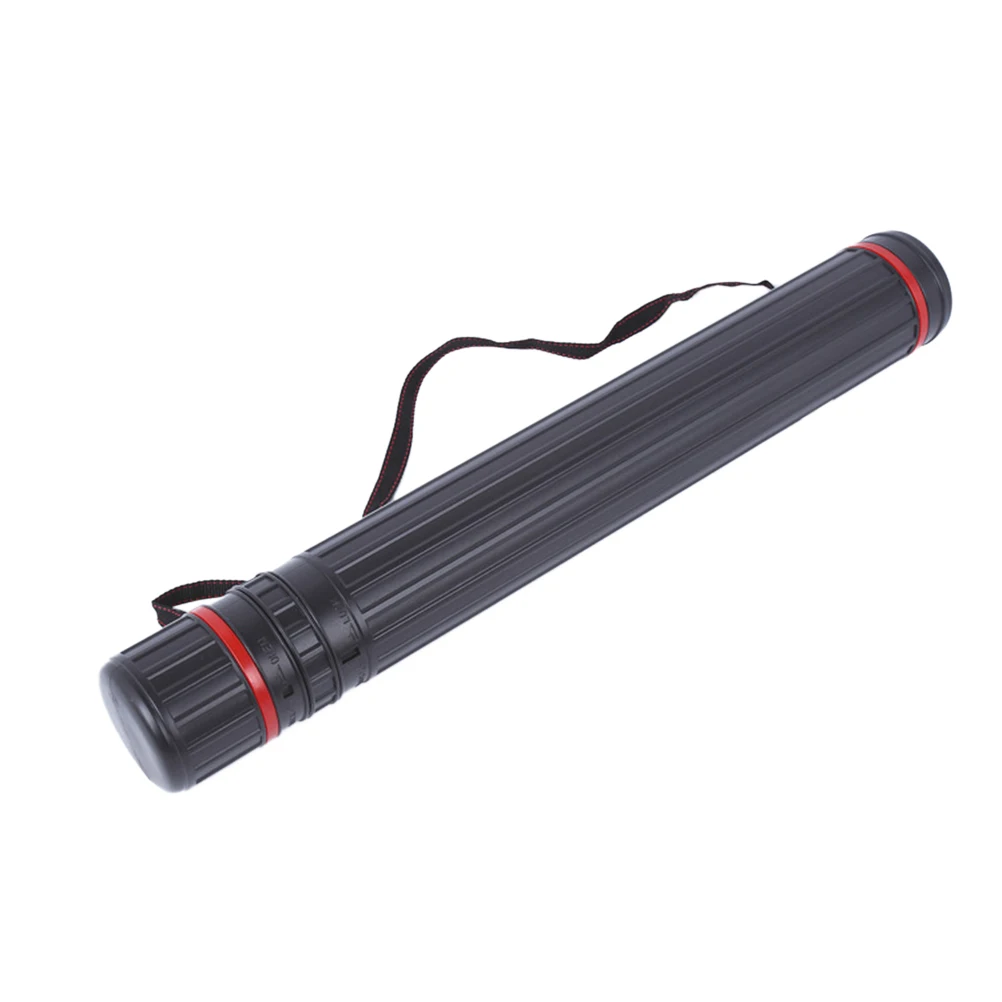 

Telescopic Painting Tube 10 X55cm Posters Storage Drawing Drafting Black Lightweight Durable Plastic Slim Design Waterproof
