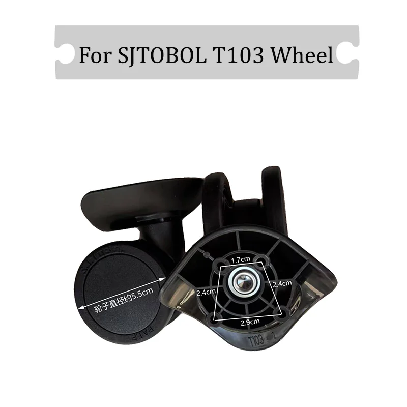 

For SJTOBOL T103 Universal Wheel Replacement Suitcase Silent Smooth Shock Absorbing Durable Convenient Accessories Caster Wheels