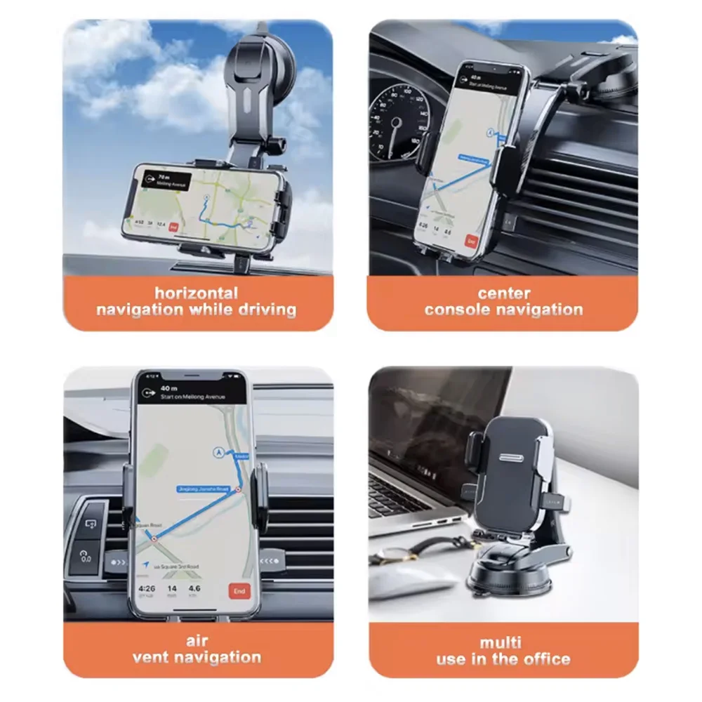 吸盤式車載スマホホルダー スタンド サクションカップ スマートフォン 携帯電話 車載ホルダー iPhone Xiaomi Huawei Samsung対応