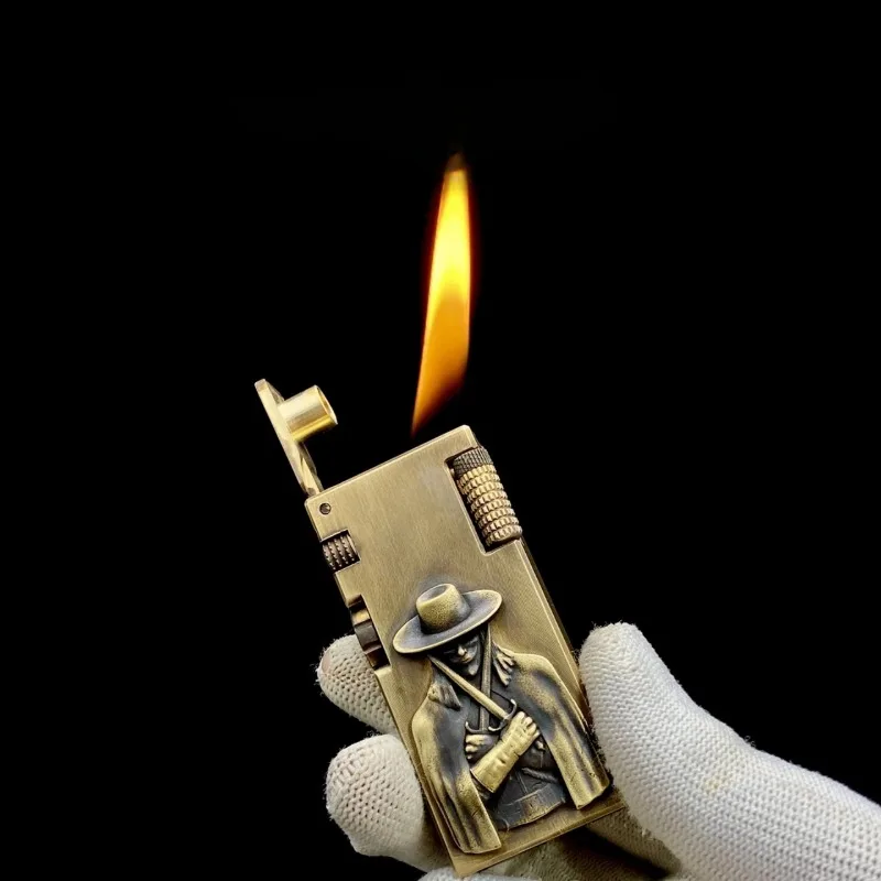 

Brass Retro Carving, Good Luck,Tianqiong Second-generation Oil Lighter,welding Personality, Men's Selected Gift, Collection Gift