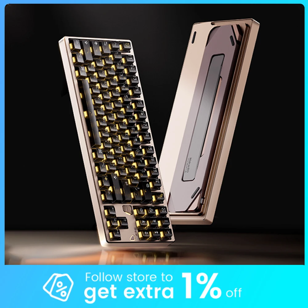 

ATK QK HEX 80 Magnetic Switch Keyboard RT0.005mm Aluminium Gaming Keyboard 220 Mesh 8000hz Anode Spraying RGB 4 Pc Accessories