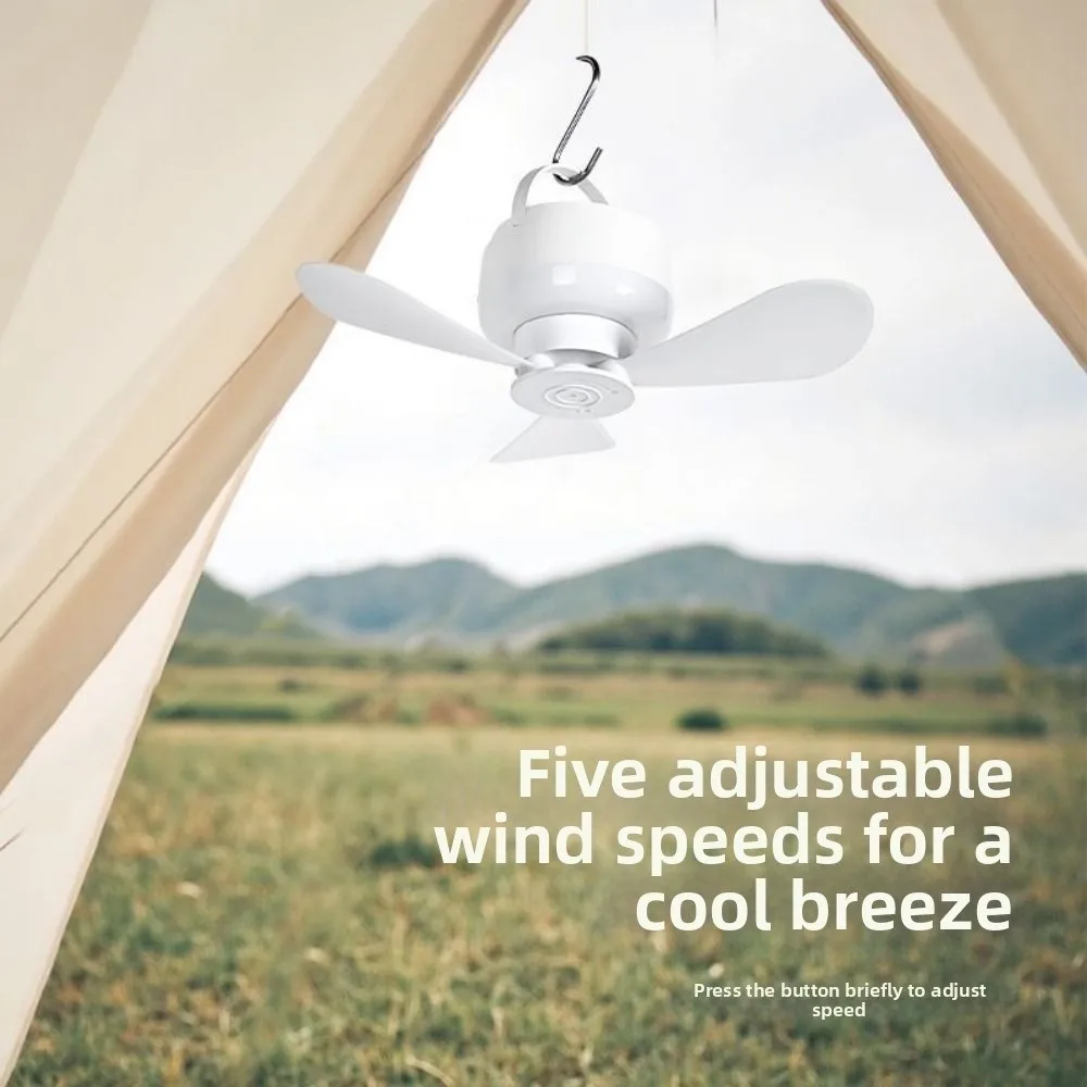 

Silent Operation Ceiling Fan Light USB Rechargeable LED Light Ceiling Lamp with Remote Control Intelligent