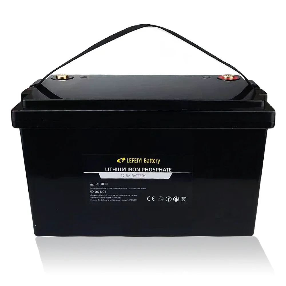 AIMJIN 150AH 12V Lithium Iron Phosphate 5000 Cycle LiFePO4 Battery Pack Built-in BMS Solar Power RV Boat Golf Carts