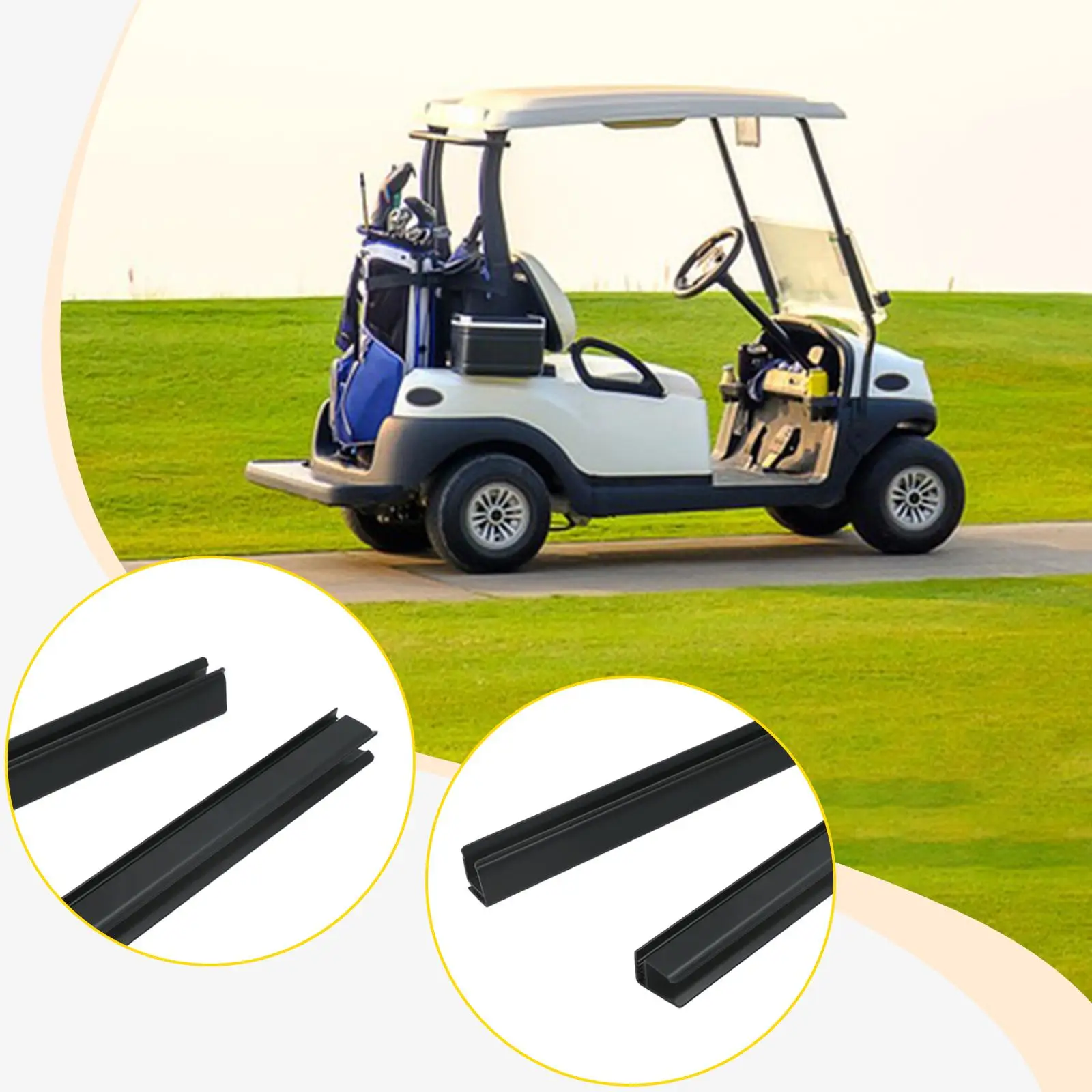 

Durable Golf Cart Windshield Sash Clip Easy Install Plastic Mount for Outdoor Sports Golf Carts