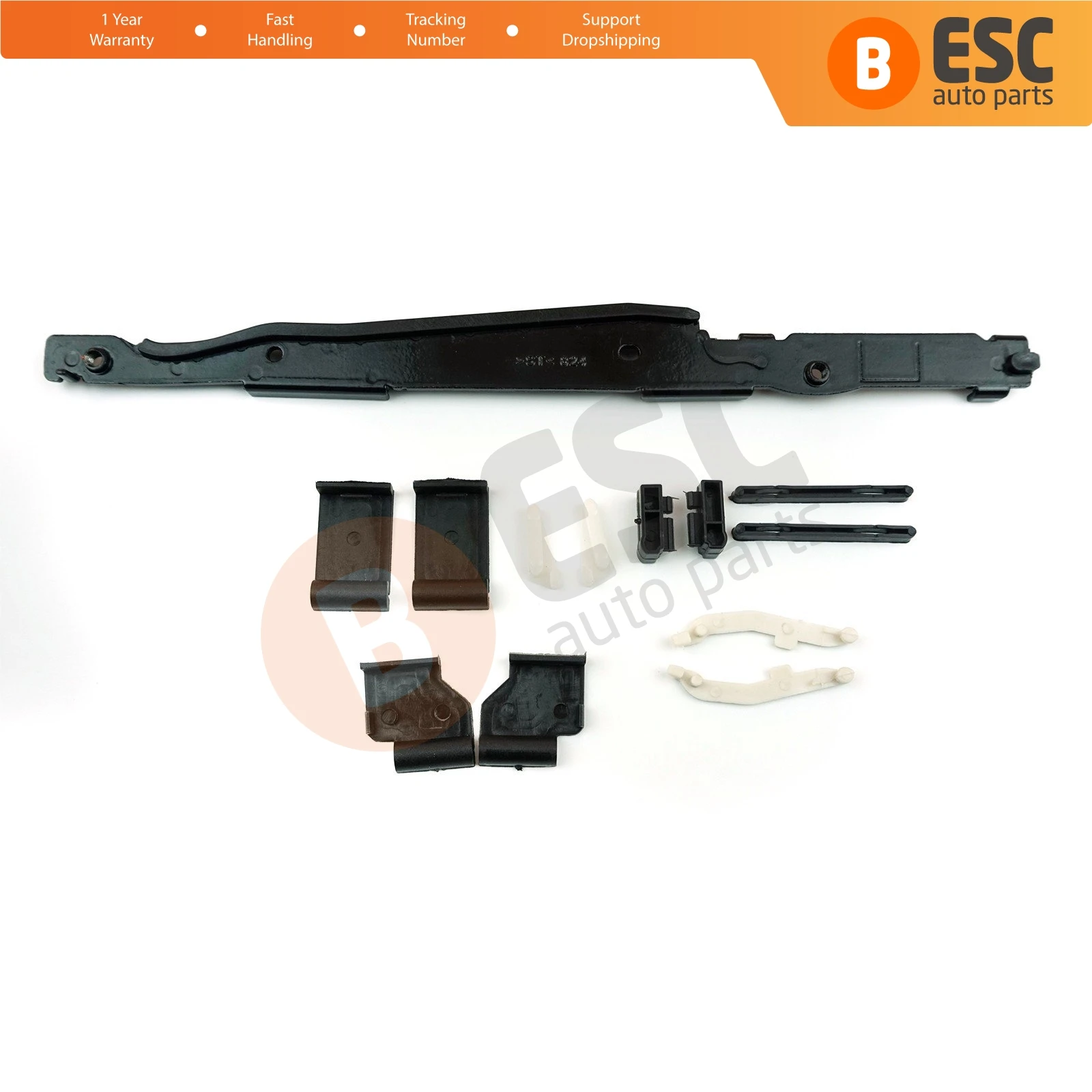 ESC Auto Parts ESR529+ESR530 12 Pieces Sunroof Repair Kit for BMW X5 E53 and X3 E83 2000-2006 Fast Shipment Ship From Turkey