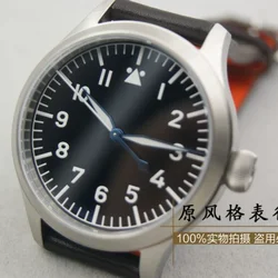 Mens Watches Automatic Mechanical Waterproof Stainless Steel Belt Luminous Nh35 Flieger Watch 42mm