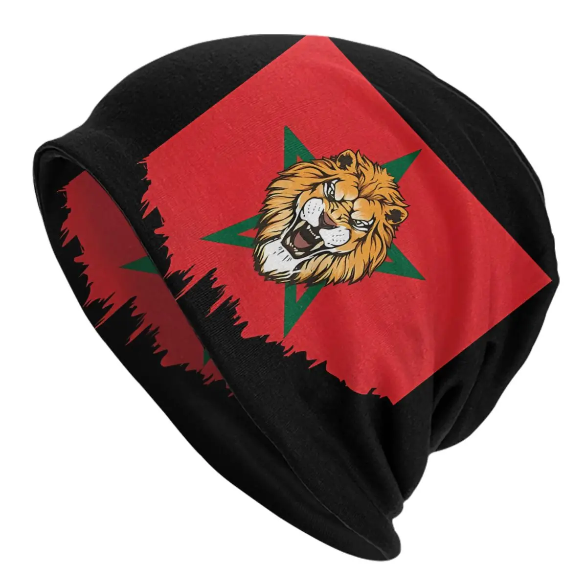 Morocco Flag Outdoor Hats Lion Thin Hat Bonnet Special Skullies Beanies Caps Men Women's Earmuffs