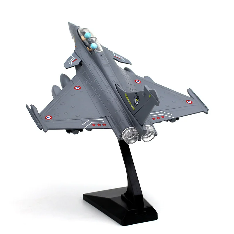 

Alloy Rafale Strategic Bomber Stealth Fighter Reconnaissance Aircraft Airplane Battle Plane Model Sound and Light Kids Toys Gift