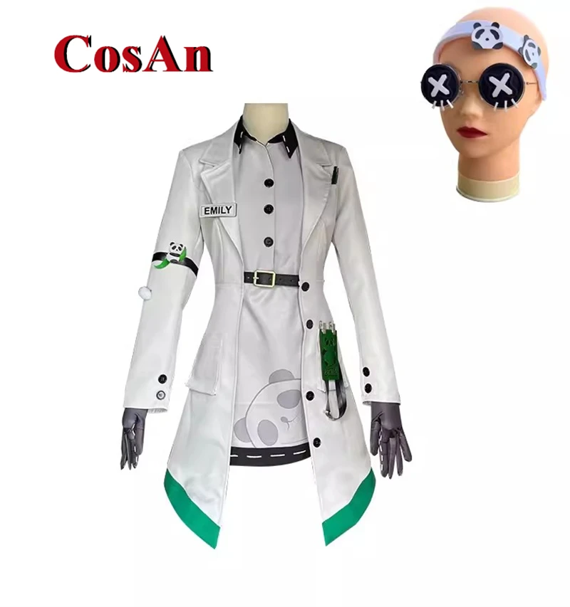 

CosAn Game Identity V Emily Dyer Lydia Jones Doctor Panda Cosplay Costume Anime Shade of bamboo Guardian