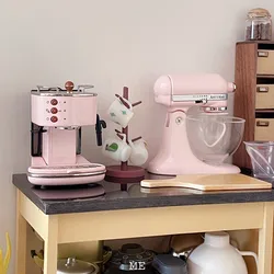 1:6 Metal Stand Mixer Chef Machine Blender Model Kitchen Dollhouse Miniature Furniture For OB11 BJD Lol Blyth Dolls Accessories