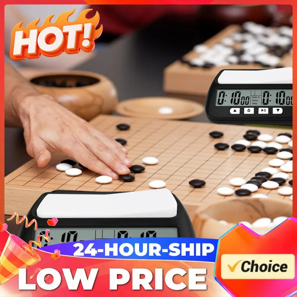 

Цифровые шахматные часы-таймер: профессиональный таймер для шахматных игр, секундомер с функцией отсчета вверх/вниз, многофункциональные портативные шахматные часы