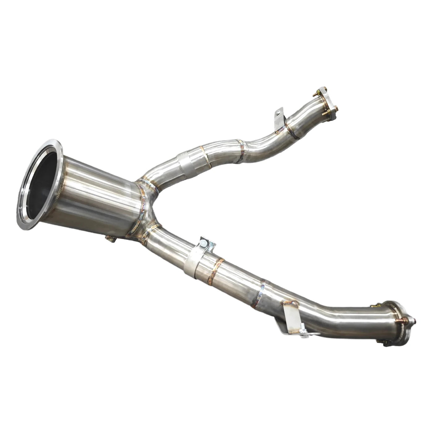 Downpipe Knalpot Stainless Steel Untuk Audi A6 A7 C8 3.0T Racing Downpipe