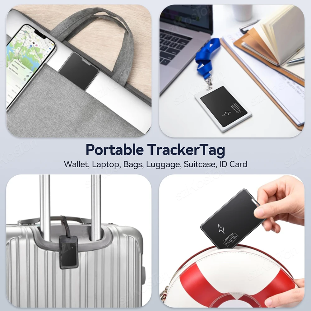 Smart Track Card Locatie Draadloos opladen Trackingapparaat Portemonnee Telefoonzoeker Werkt met Apple Find My Item Wallet Tracker Tag