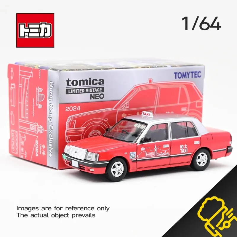 

TAKARA TOMY TOMICA TLV Hong Kong Taxi Taxi 1:64 Diecast alloy car model decorative ornaments for children's holiday gifts.