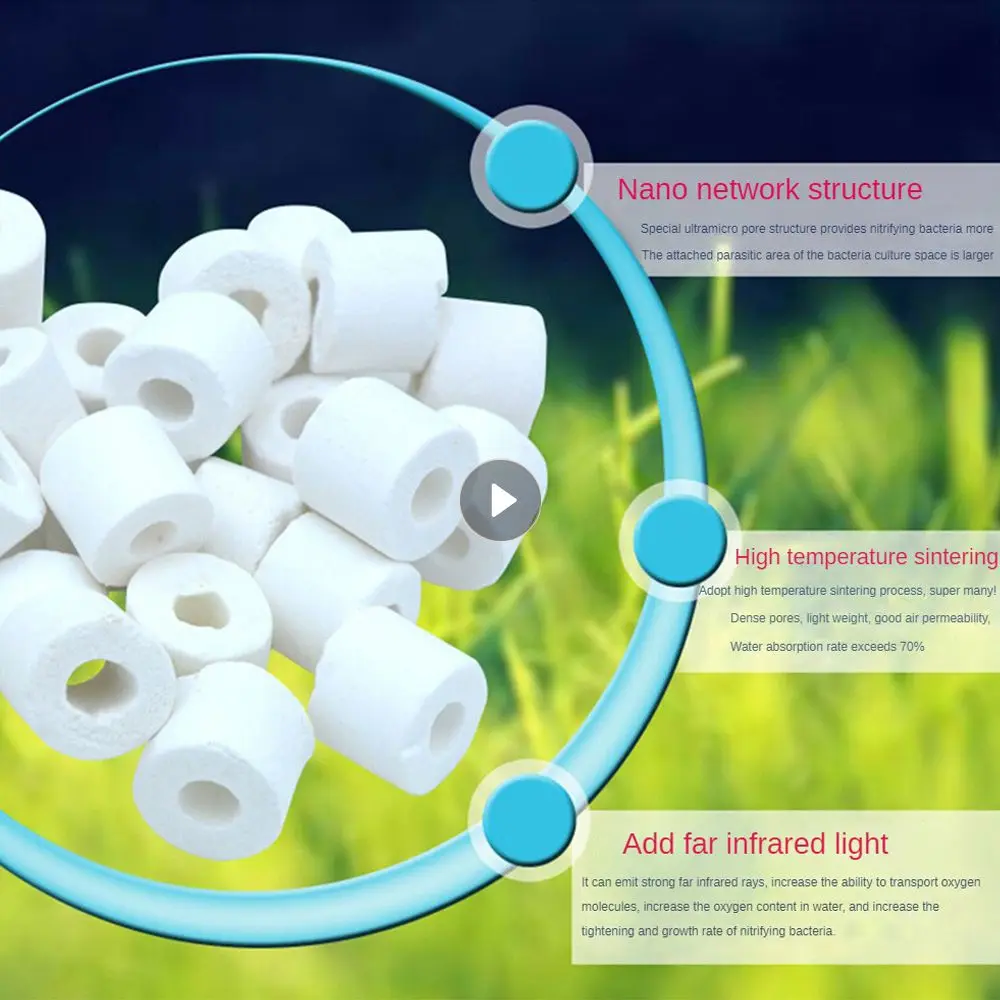 Aquarium Filter material Aquarium Filtration Keramik Kultur der nitrifi zieren den langlebigen Haushalts bedarf Keramik ring