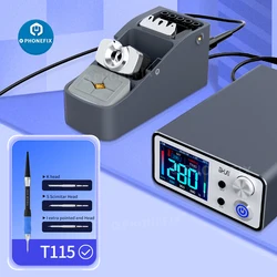 AIXUN T3B Smart Soldering Station Electric Soldering iron Kit with T115 T210 Handle Welding Tips for Phone SMD BGA Welding Tools