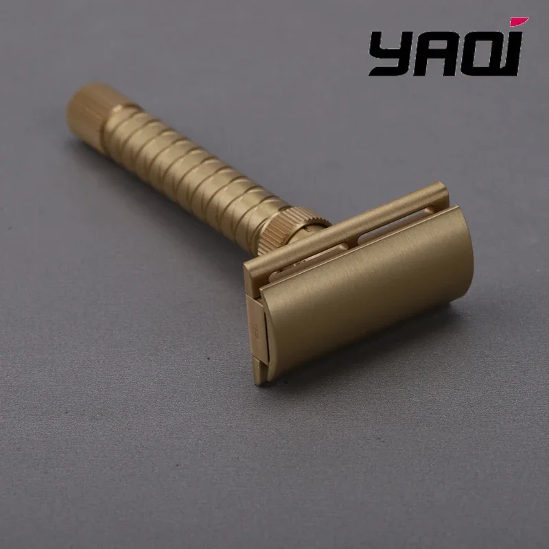 2026 Beard Shaver Yaqi 100% Brass Material Adjustable The Final Cut - Brass V2 Safety Razor Collectibles Gift For Boyfriend