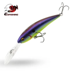ESFISHING Fishing lure Wobbler fo Pike Fishing Bait 90mm 16g Easy Sprinter Floating Minnow