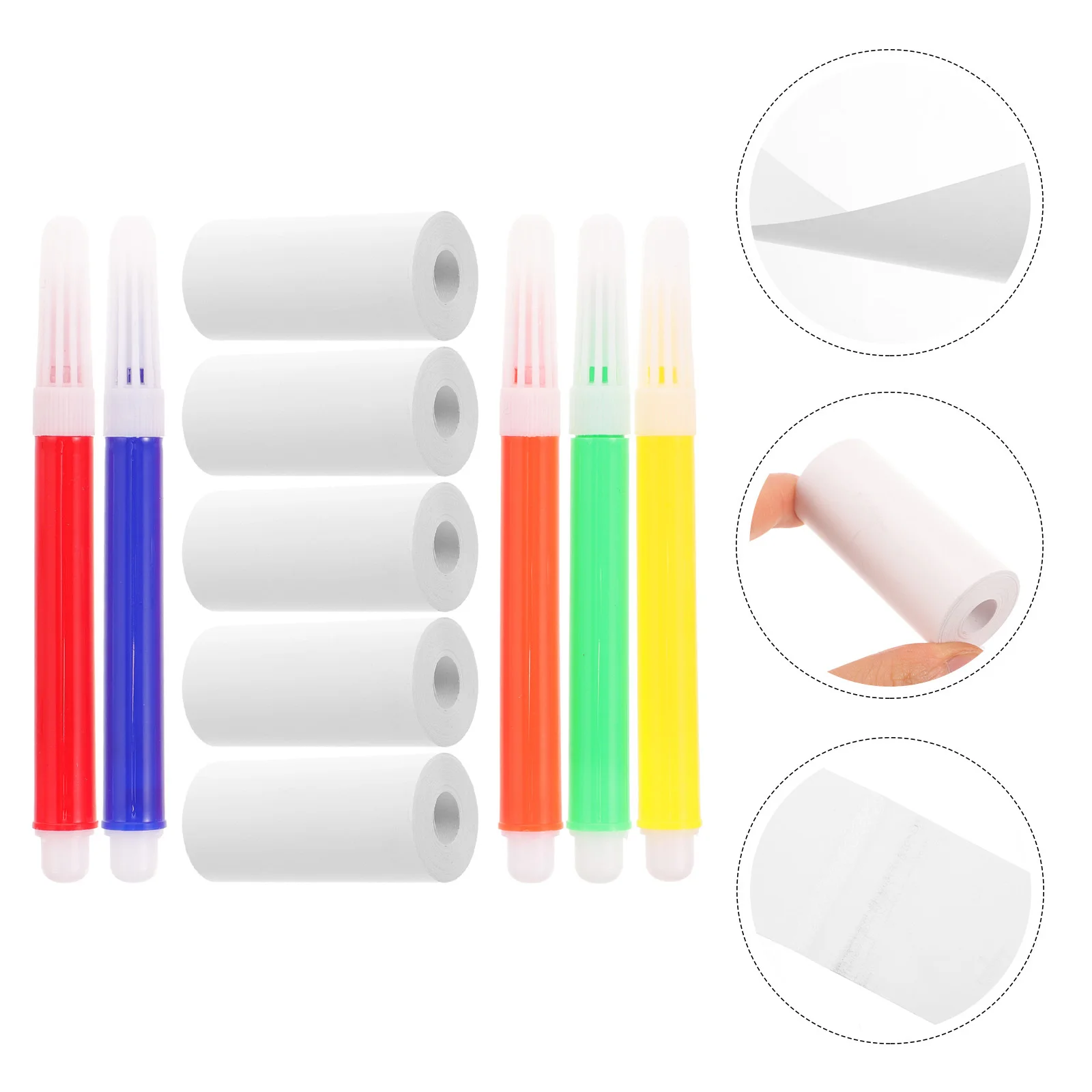 

1 Set Blank Mini Thermal Printer Labels Self Adhesive Matte Finish For Color Coding Labeling Organizing Documents Jars Bottles