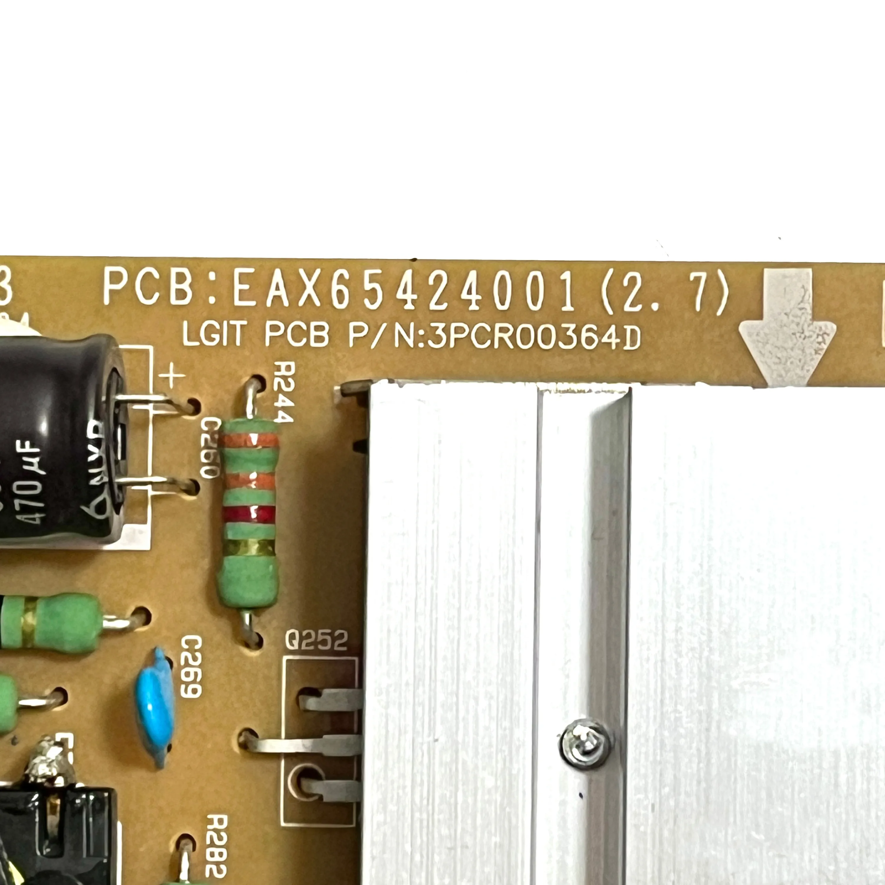 لوحة طاقة التلفزيون الأصلية ، EAX65424001 ، EAY63073001 ، تعمل بشكل طبيعي وهي لقطع 47 ly970h 42LB675V ،