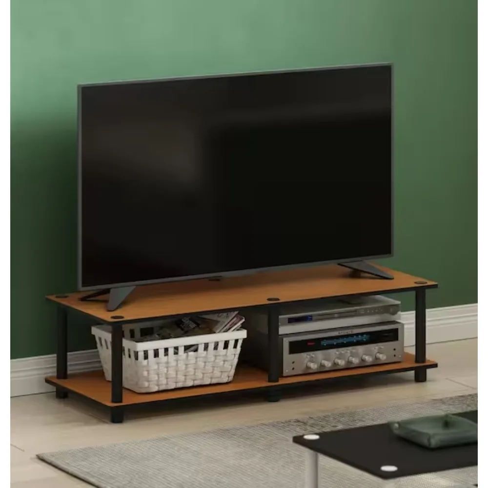 

Just No Tools 41 in. Particle Board TV Stand Fits TVs Up to 55 in. with Open Storage.