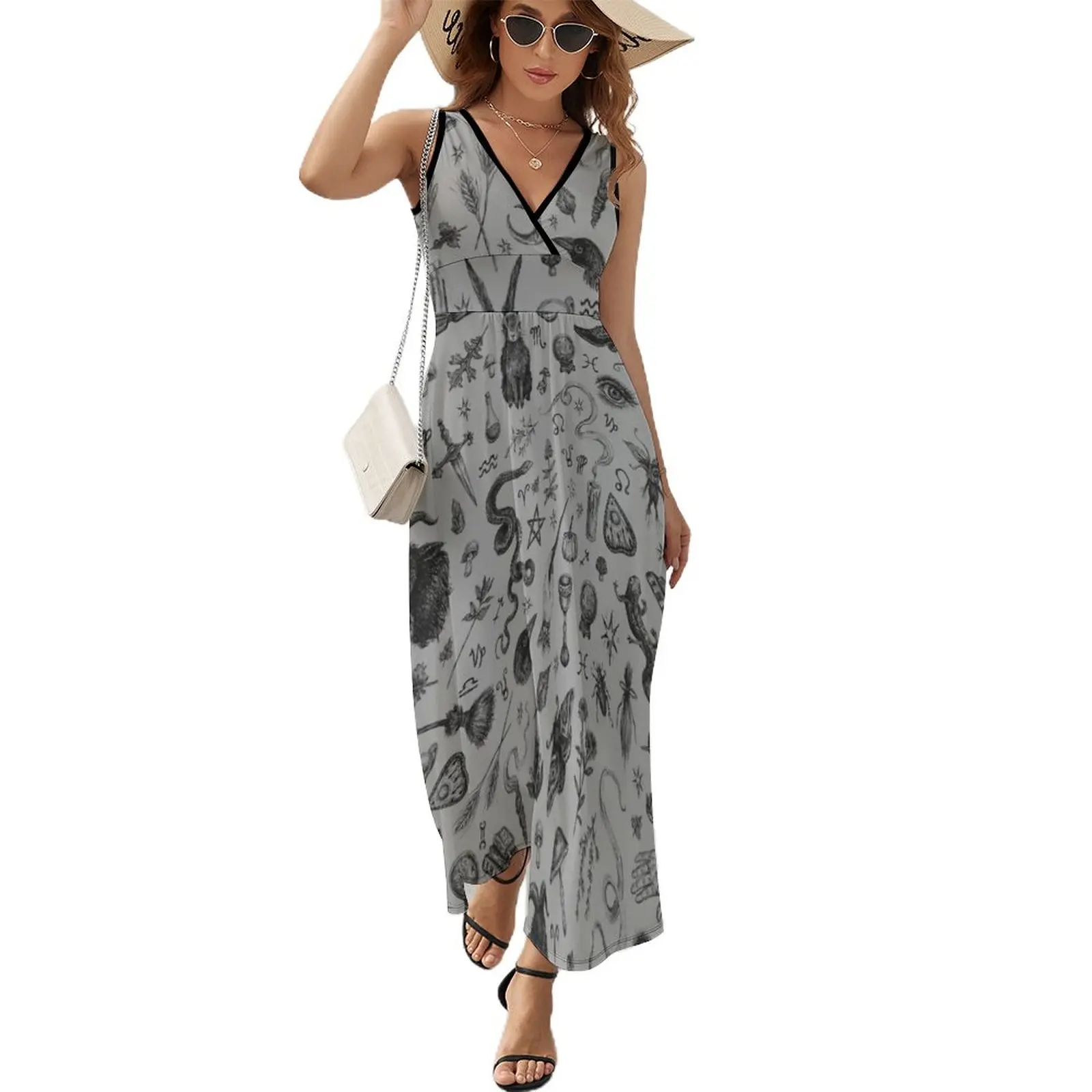 

Salem Witch Sleeveless Dress long dress women summer women's clothing trend 2023