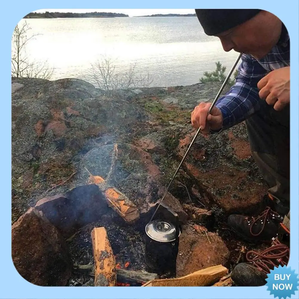 

A47Z Outdoor Picnic Stainless Steel Fire Pipe, Retractable Fire Pipe, Camping Life Tool, Fire Rod