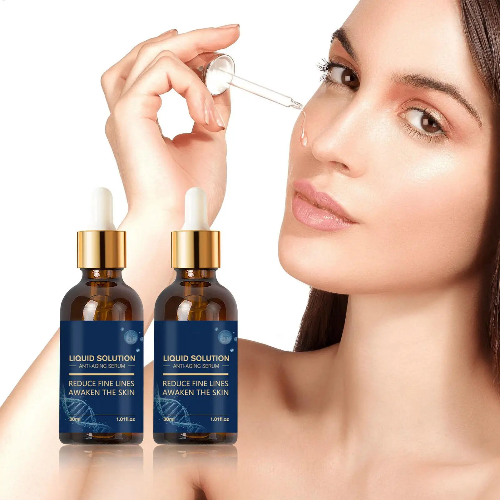 Lift Solution Facial Liquid 30ml Nourishment Brightening Lightweight Moisturizing Solution for Girls Daily Overnight Travel Home