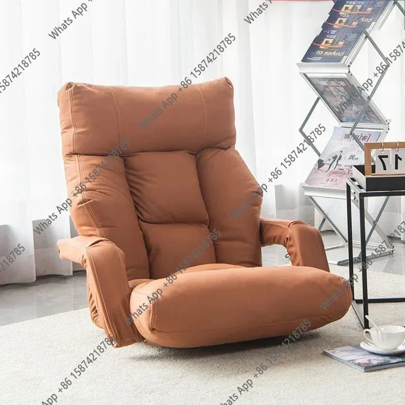X68 Portable Folding Chairs Multifunction Chaise Living Room Relaxing Lazy Sofa Individual Comfortable Backrest Chair Floor Seat