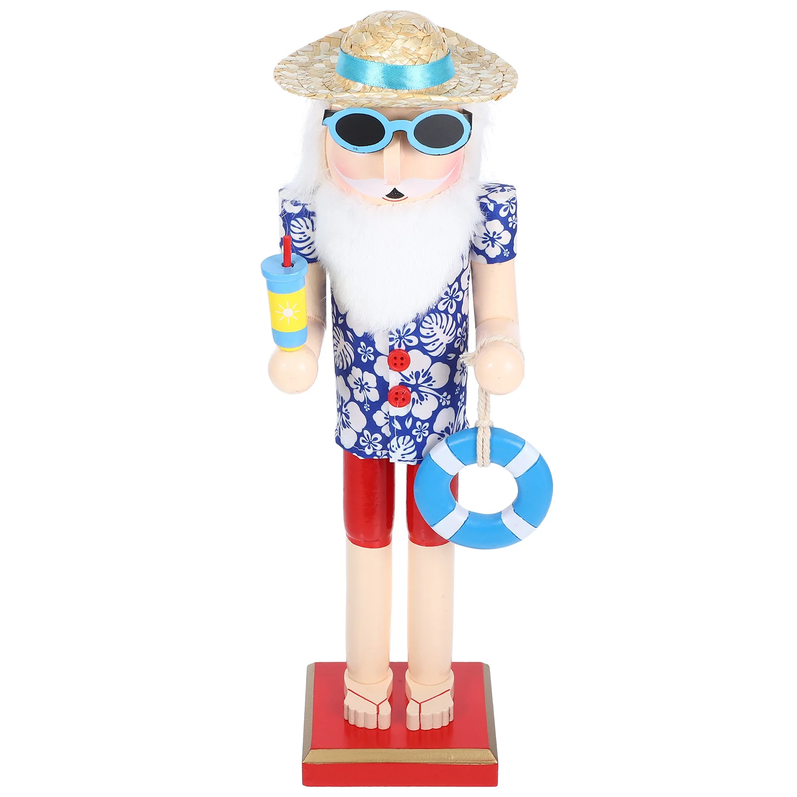 

Wooden Nutcracker Christmas Decor Small Xmas Desktop Ornament Traditional Nutcracker Puppet Holiday Gift Decoration