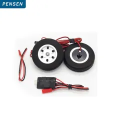 JP Hobby Electric Brake with 2 Wheels and Controller (4mm axle) Model Pneumatic Tire 45mm 50-55-60mm 65mm Model Airplane Parts