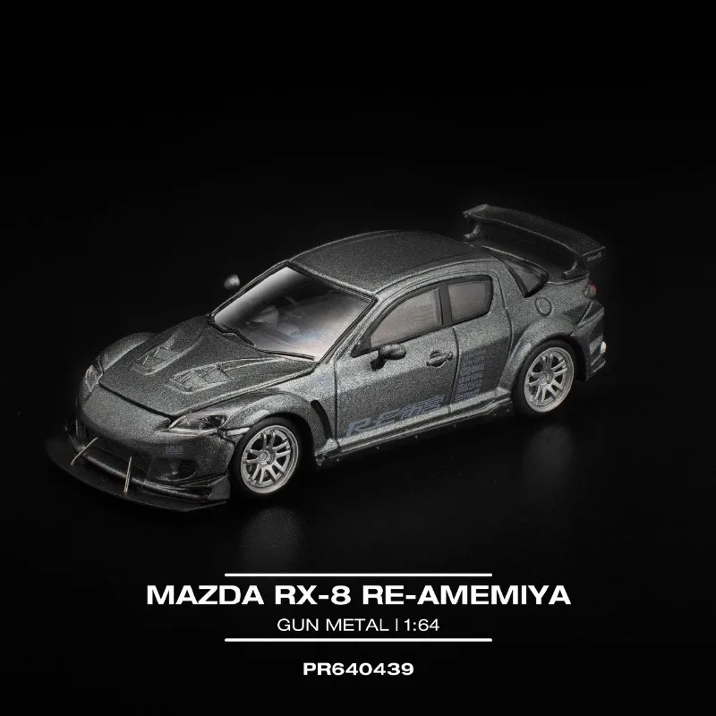 [Pre-sale]XCARTOYS&POPRACE1:64 Mazda RX-8 Rain Palace RE diecast alloy model, collectible ornaments, boy gifts, holiday gifts.