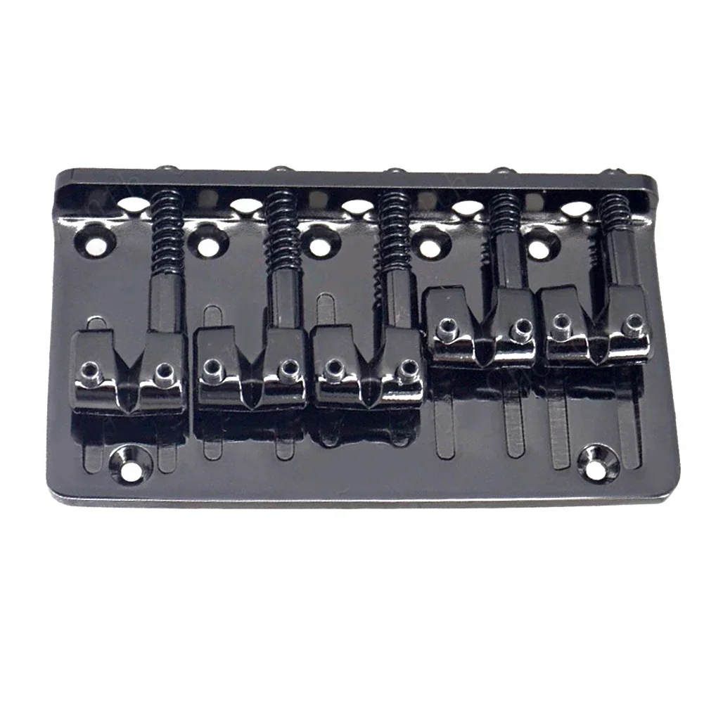 5-String Hardtail Bass Bridge Guitar Saddles Zinc Alloy Electric Bass Parts 87x57x16mm Musical Instrument Replacement Accessery