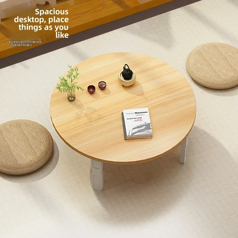 Small Table Home Coffee Table Living Room Furniture Mesa Folding Square Table Floor Low Table Tatami Bay Window Dorm Bed Desk
