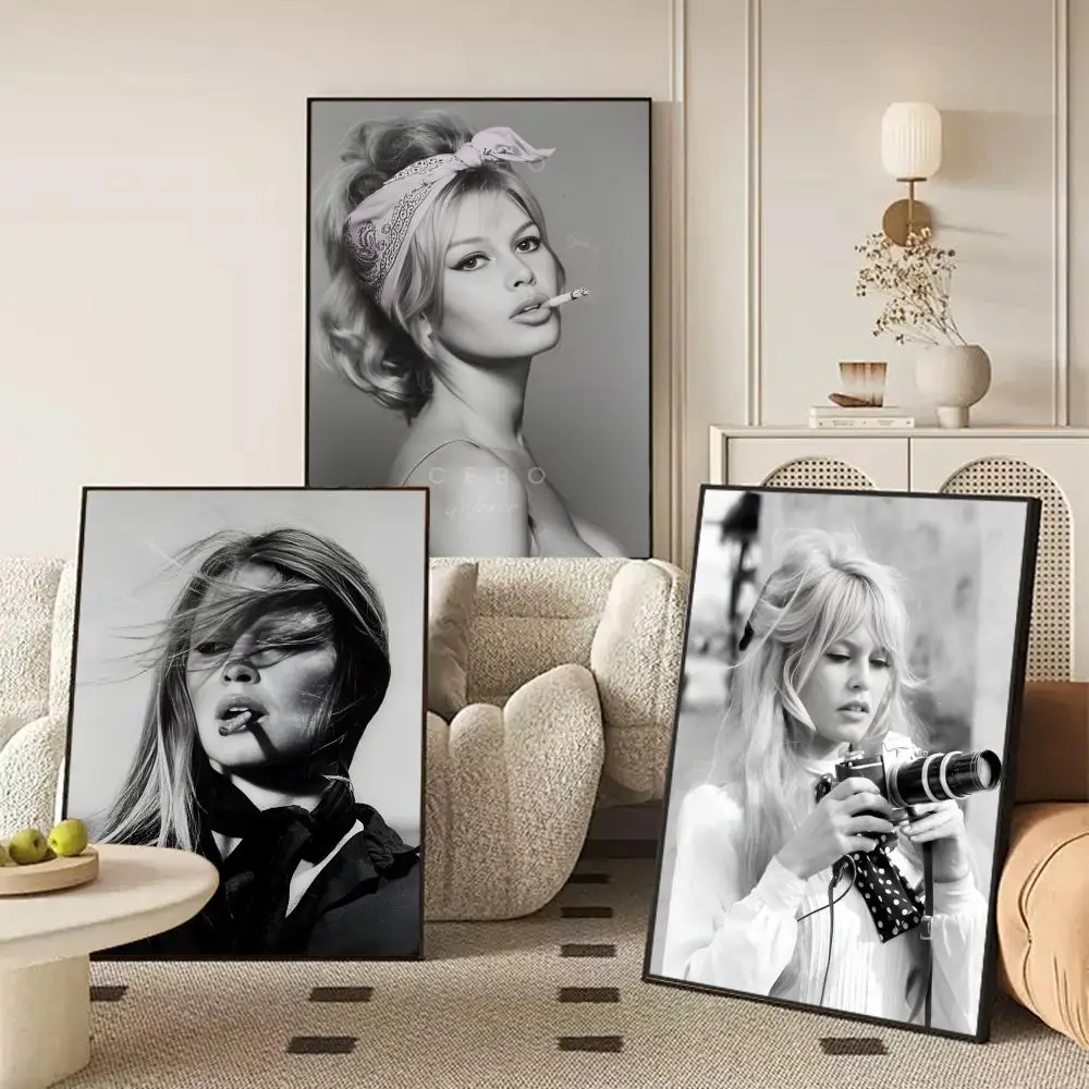 Model B-Brigitte Bardot Poster Perfect Sticker Self Adhesive Art Designed for Home Dining Office Spaces