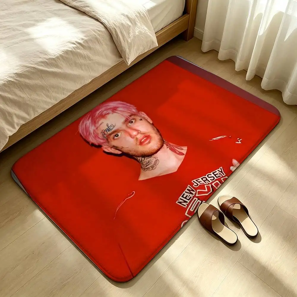 Lil Peep Hellboy Love Rapper Shower Room Absorbent Small Floor Mat Soft Comfortable Decorative Foot Mat