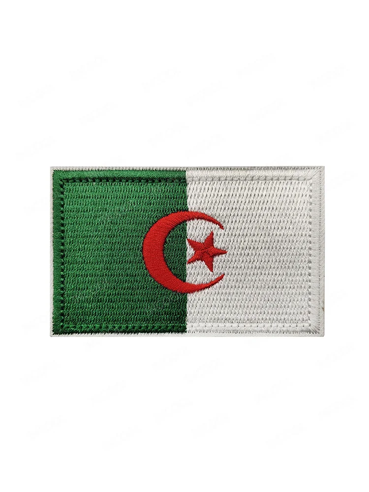 Algeria Bolivia Trinidad and Tobago Yemen Haiti Flag Embroidered Patches Stickers Chevron Appliqued Patch For Clothing Bag Cap