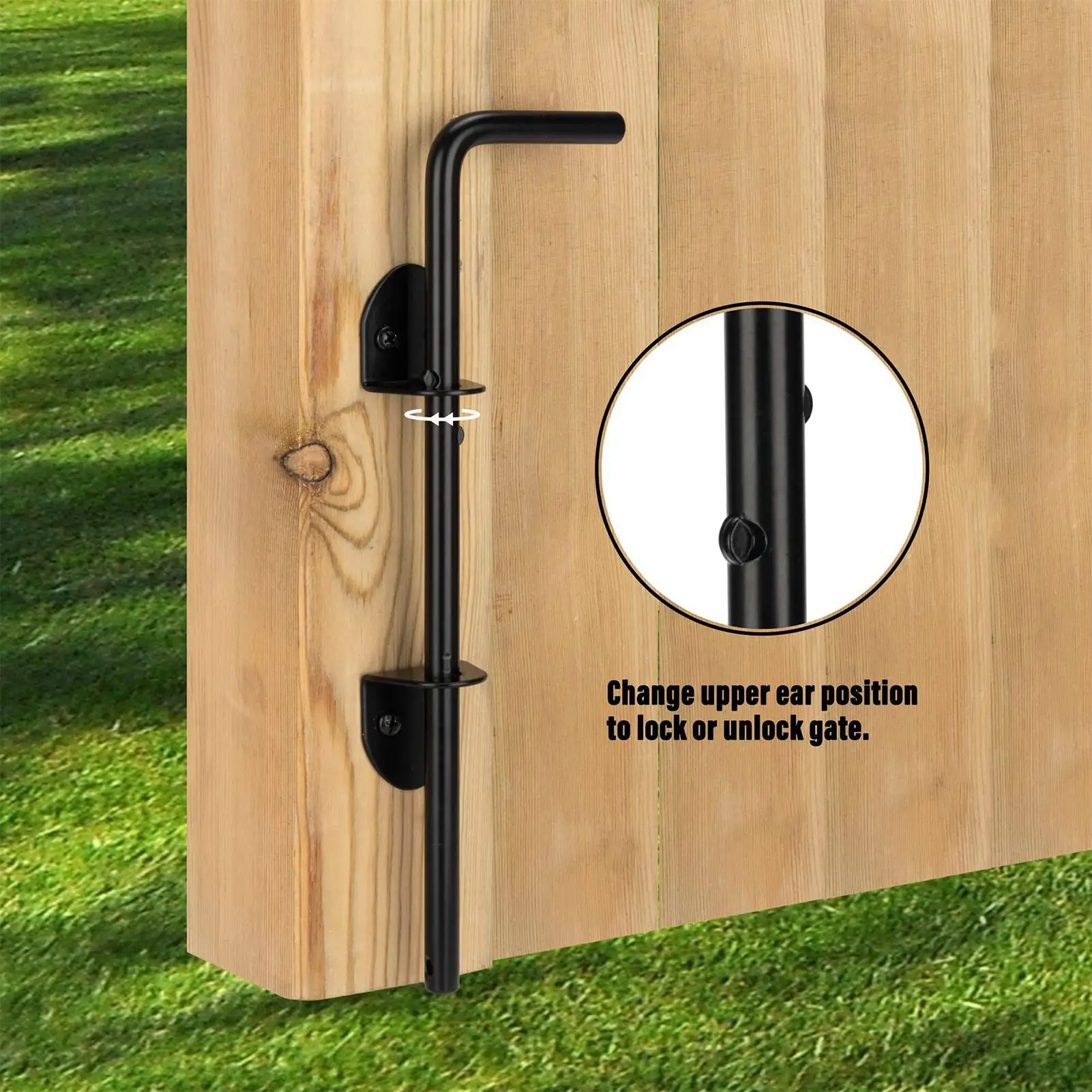 

Fence Gate Latch 12 Inch Heavy Duty Lock Hinges Gate Drop Pin For Pool Trailer Farm Child Boat Garden