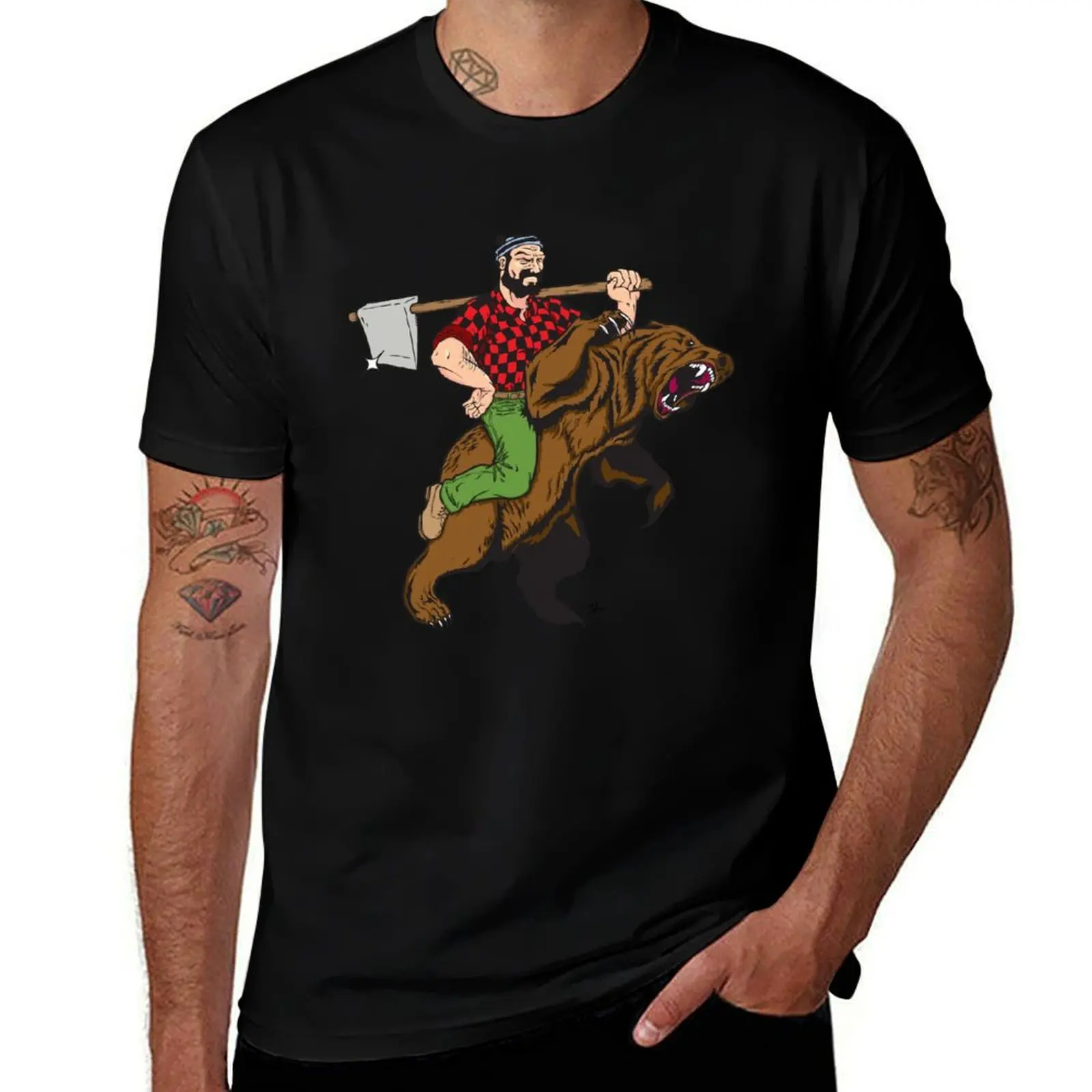 Absurdly Rugged T-Shirt Casual Basic Short Sleeve T-Shirt