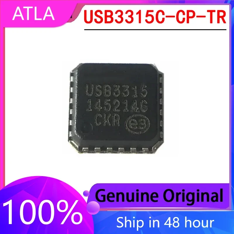 

1PCS USB3315C-CP-TR Chip USB3315 QFN24 High-speed USB Transceiver IC Brand New Original