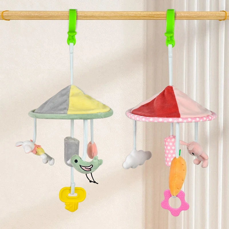 Infant Rattle Toy 0-12 Months Crib Hanging Music Box With Toy Bracket Bed Bell Car Seat Toy For Newborn