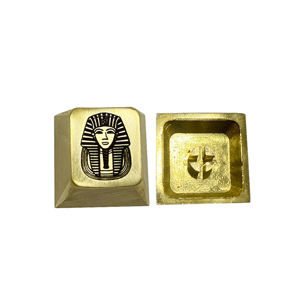Brass Keycaps Pharaoh Keycap Arrow Cherry Profile Egyptian Personalized Mechanical Keyboard Backlit ESC Direction Cap