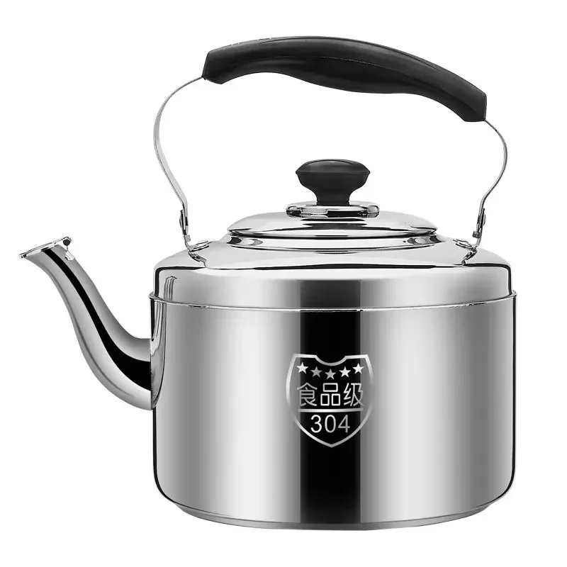 Super Thick 304 Stainless Steel Teapot with Large Capacity Whistle Gas Gas Electric Cooker Teapot with Kettle