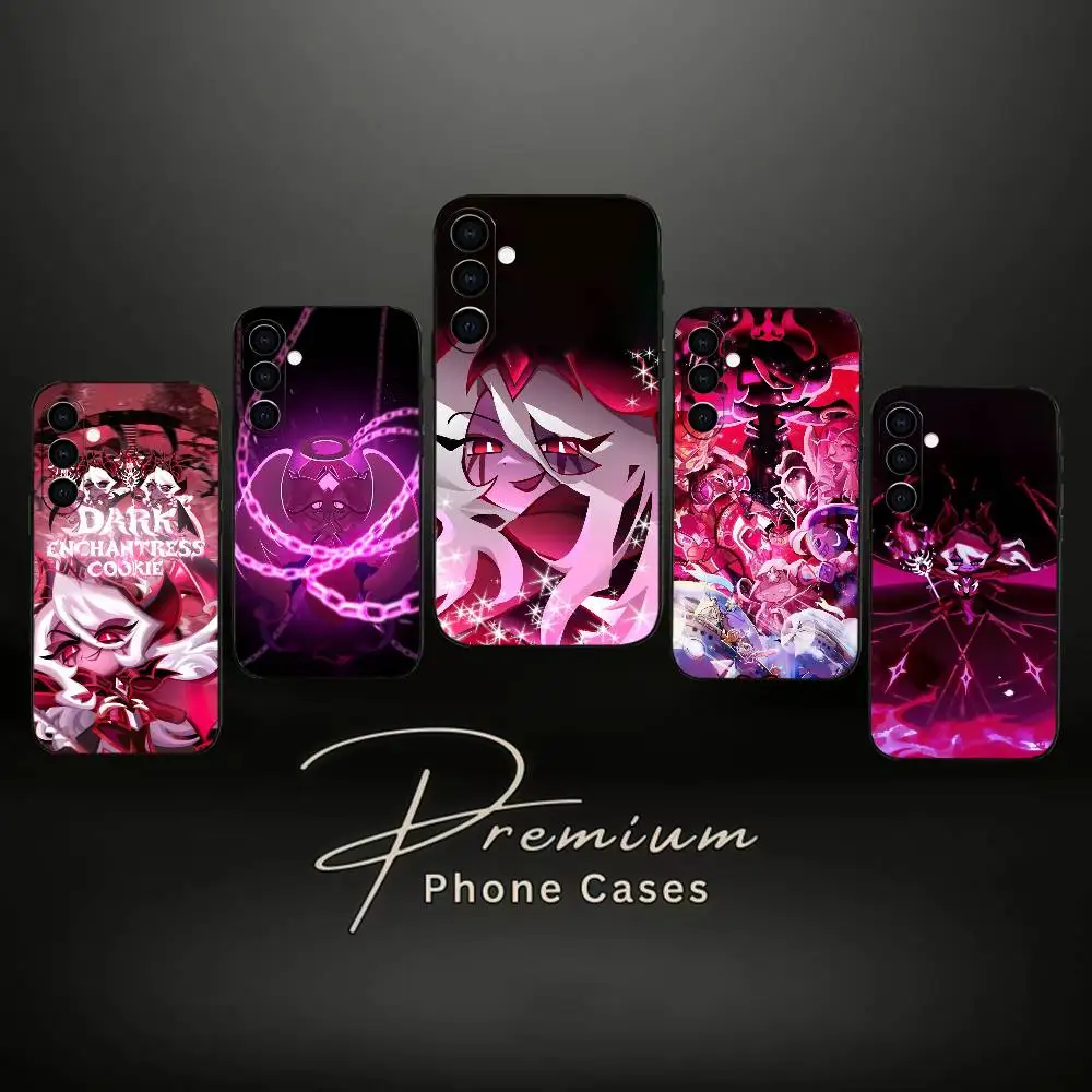 D-Dark E-Enchantress Cookie R-Run Kingdom Phone Case For Samsung Galaxy A73,A72,A71,A70,A53,A52,A51,Soft Silicone Black Cover