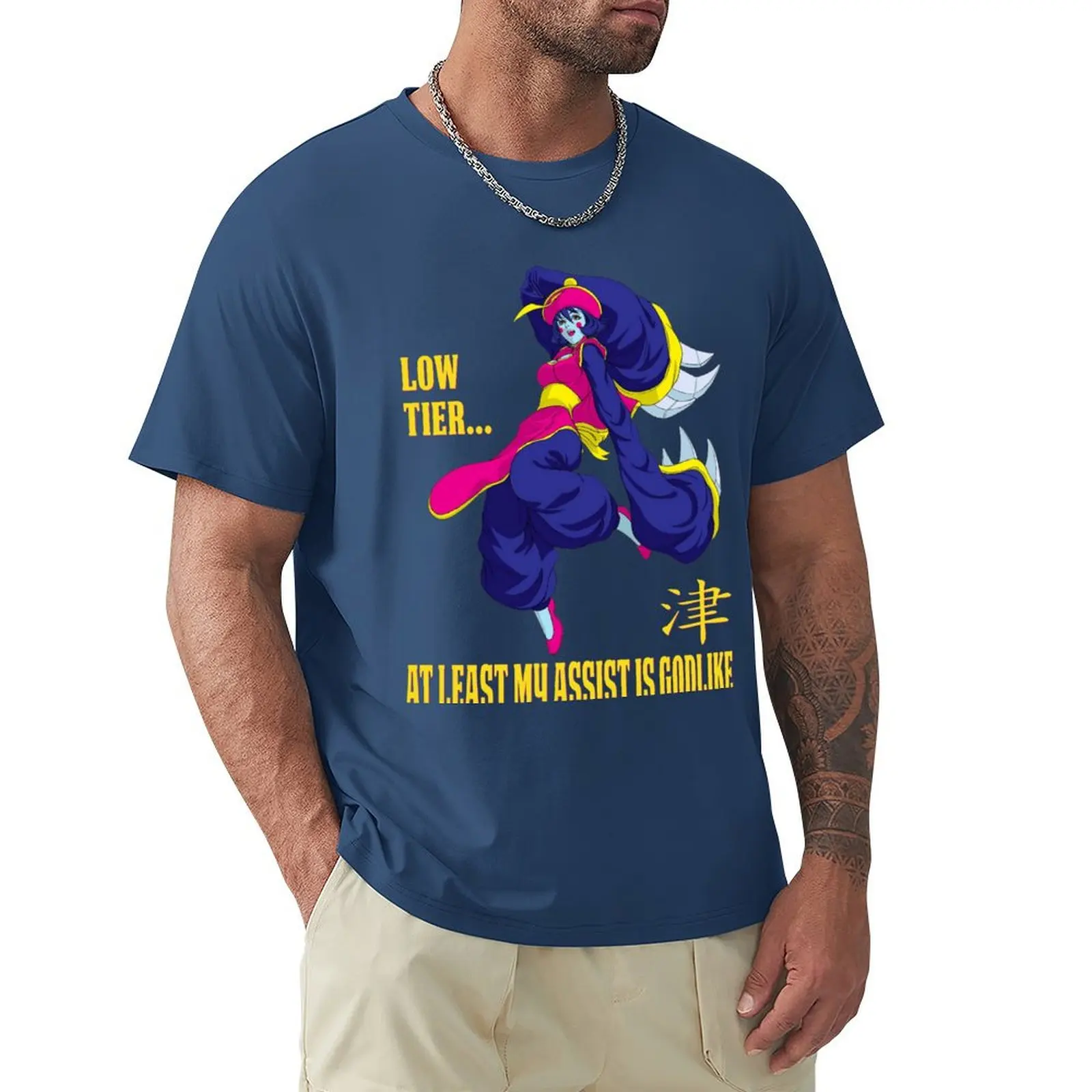 

Hsien-ko T-shirt blacks hippie clothes funnys black t-shirts for men