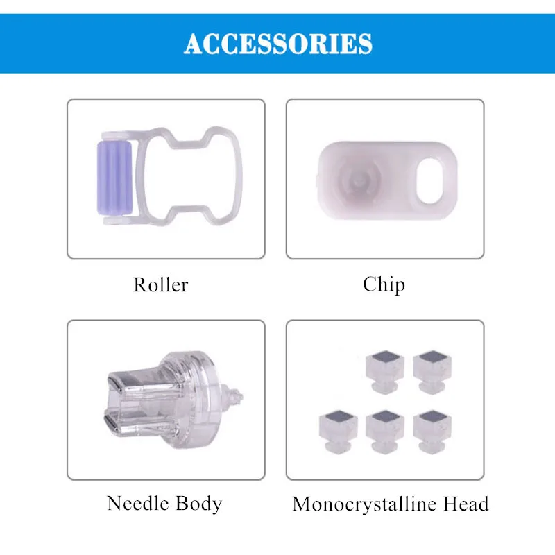 EMS Monocrystalline Silicon Chip Replacement Head EMS Monocrystalline Silicon Chip Replacement Head for Mesotherapy Gun