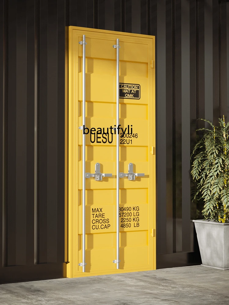

Wrought iron container door, toilet, bathroom, indoor door, restaurant, warehouse, industrial style retro customization