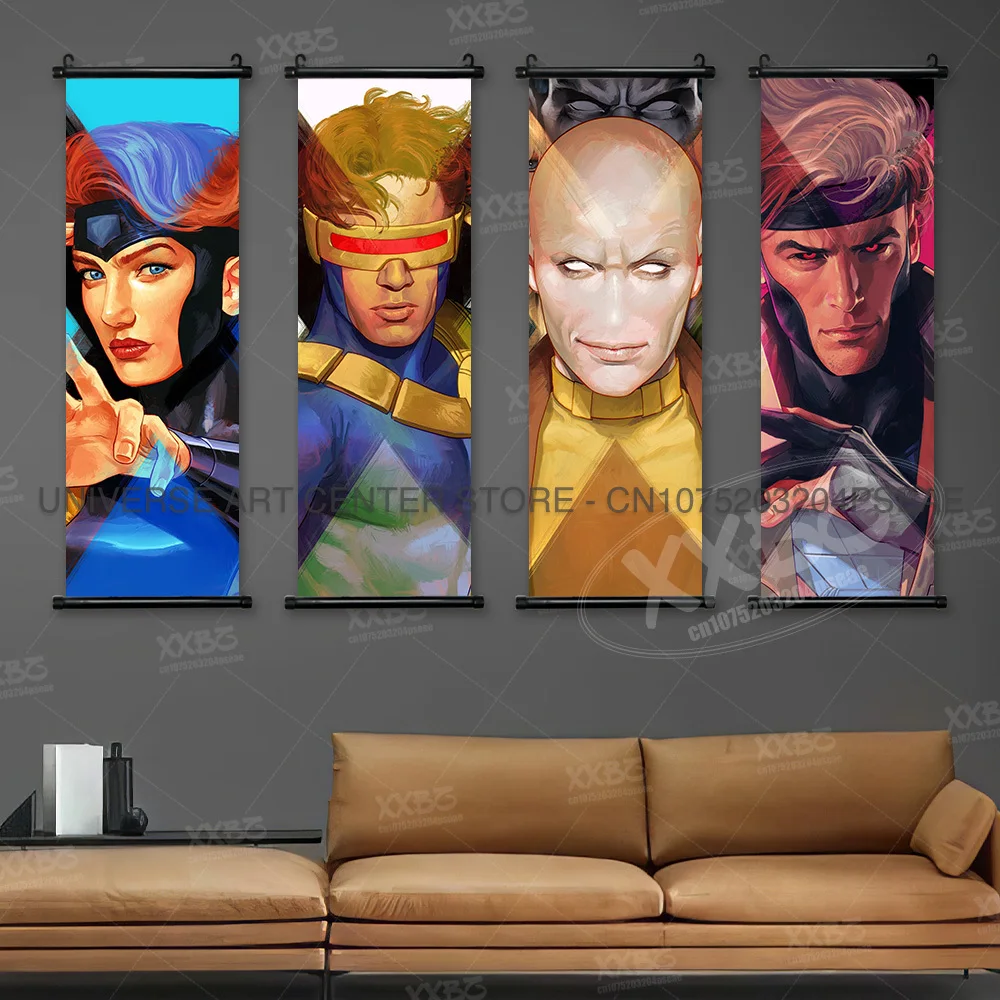 X-Men Posters Cyclops Wallpaper Wolverine Hanging Painting Comics Magneto Scrolls Picture Phoenix Home Decor Rogue Wall Artwork